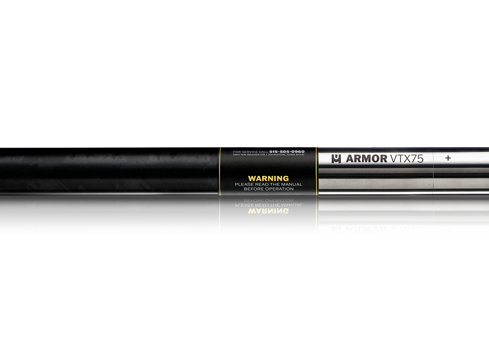 Armor VTX75 19 inch HDD transmitter sonde with 246 ft range for utility locating