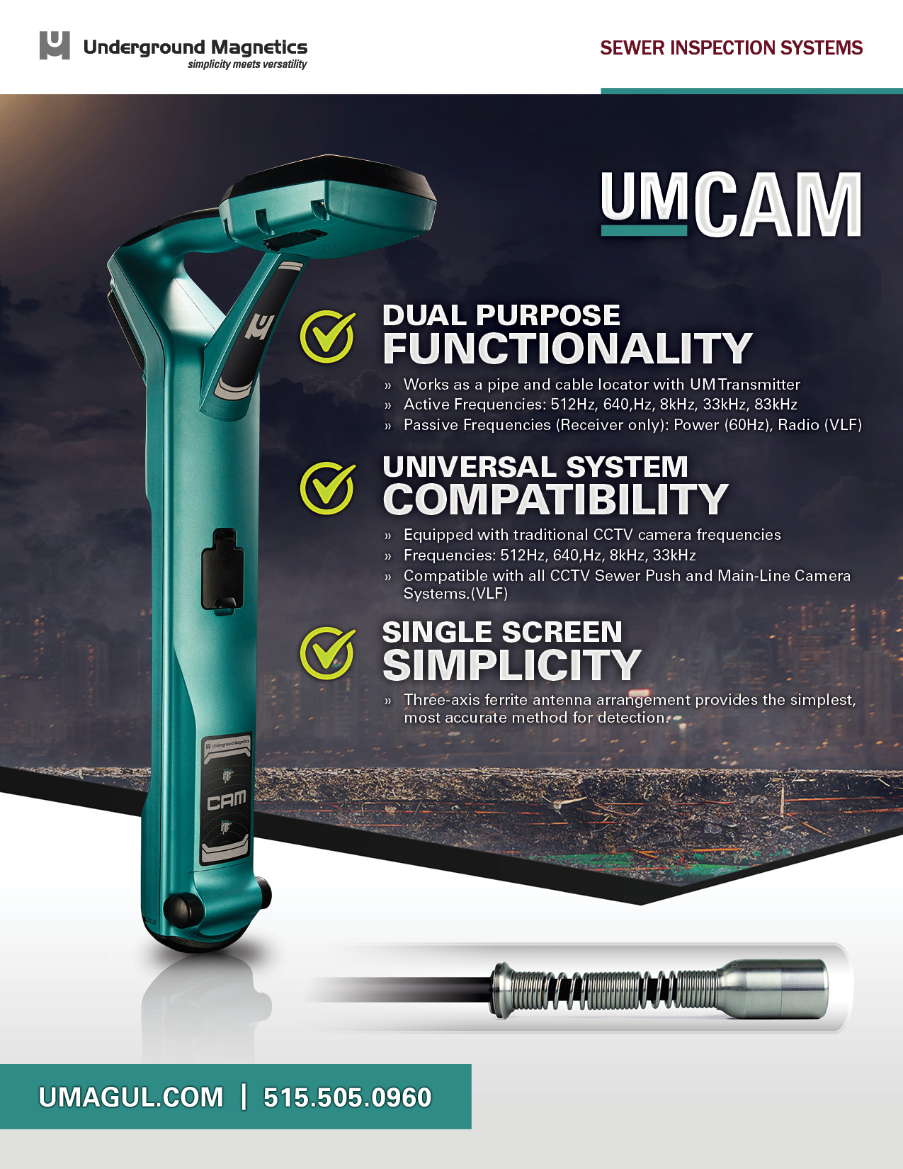 UM CAM Specification Sheet UM CAM Specification Sheet